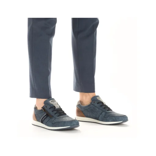 Rieker Herren Schnürschuhe himmelblau