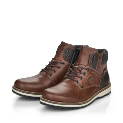 Rieker Herren Schnürstiefel kastanienbraun