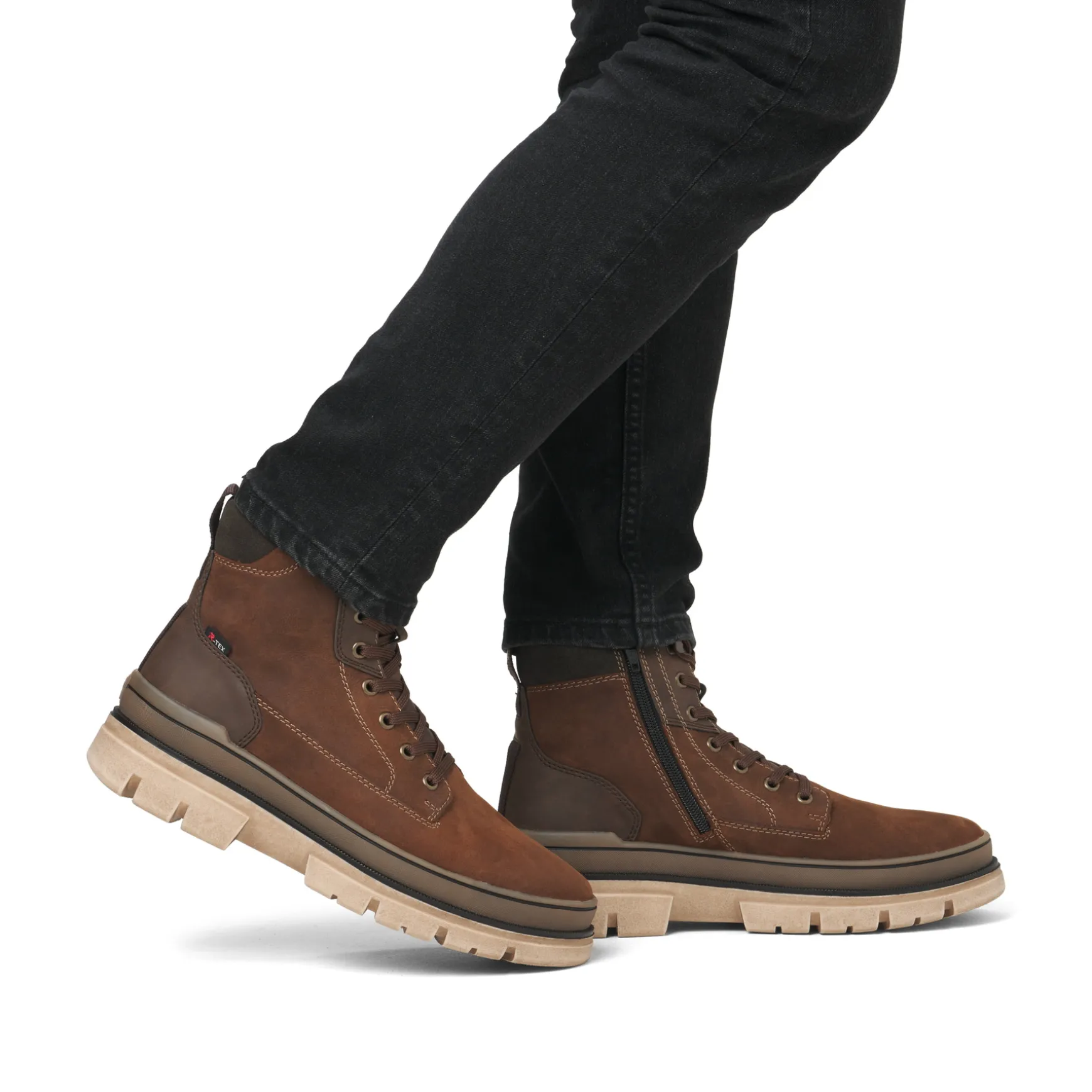 Rieker Herren Schnürstiefel nussbraun