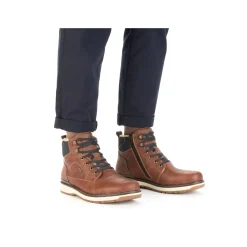 Rieker Herren Schnürstiefel fuchsbraun