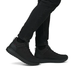 Rieker Herren Schnürstiefel carbonschwarz