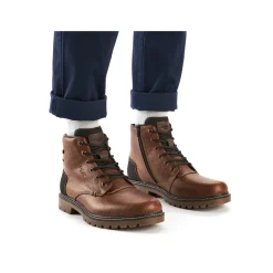 Rieker Herren Schnürstiefel fuchsbraun