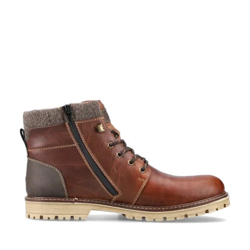 Rieker Herren Schnürstiefel kastanienbraun
