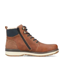 Rieker Herren Schnürstiefel fuchsbraun