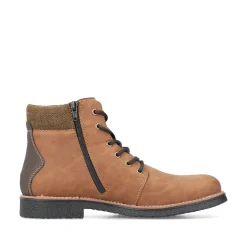 Rieker Herren Schnürstiefel nougatbraun