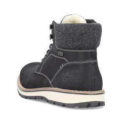 Rieker Herren Schnürstiefel tiefschwarz