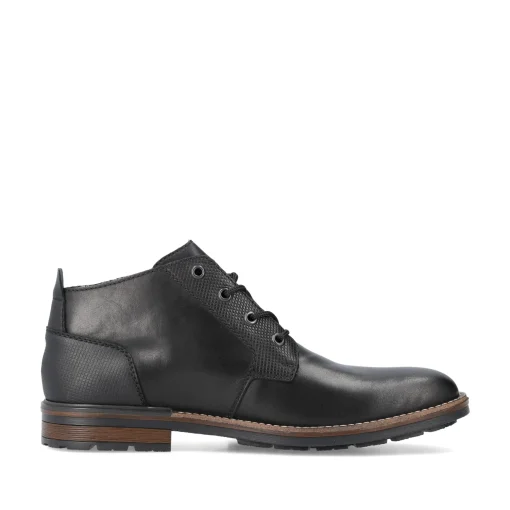 Rieker Herren Schnürstiefel nachtschwarz