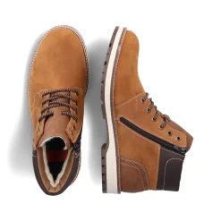 Rieker Herren Schnürstiefel karamellbraun