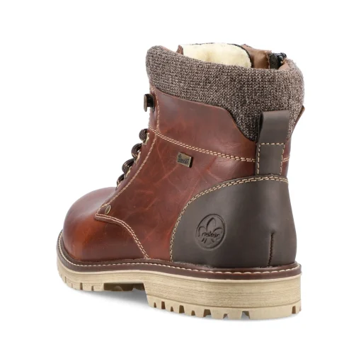 Rieker Herren Schnürstiefel kastanienbraun