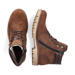 Rieker Herren Schnürstiefel kastanienbraun