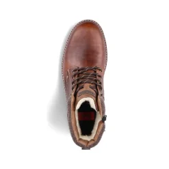 Rieker Herren Schnürstiefel kastanienbraun