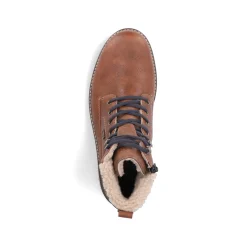 Rieker Herren Schnürstiefel fuchsbraun