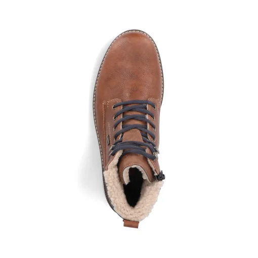 Rieker Herren Schnürstiefel fuchsbraun