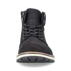 Rieker Herren Schnürstiefel tiefschwarz