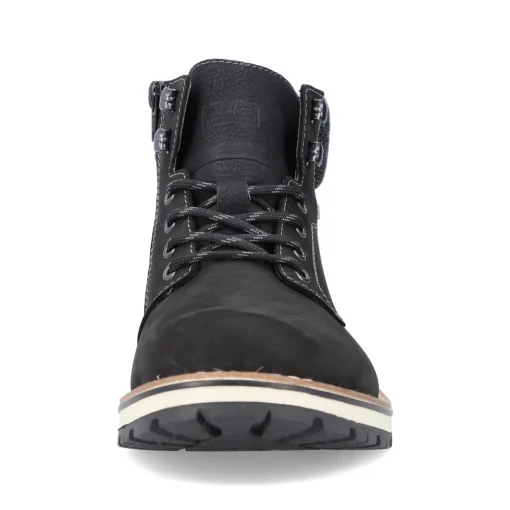 Rieker Herren Schnürstiefel tiefschwarz