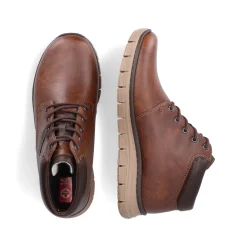 Rieker Herren Schnürstiefel nussbraun