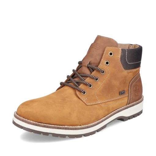 Rieker Herren Schnürstiefel karamellbraun