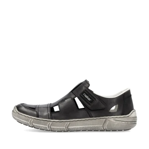 Rieker Herren Slipper asphaltgrau