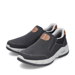 Rieker Herren Slipper asphaltgrau
