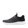 Rieker Herren Slipper graphitschwarz