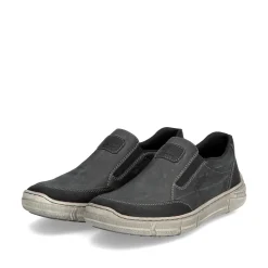Rieker Herren Slipper graphitgrau
