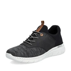 Rieker Herren Slipper graphitschwarz