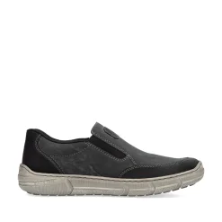 Rieker Herren Slipper graphitgrau
