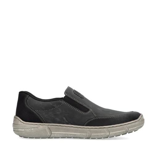 Rieker Herren Slipper graphitgrau