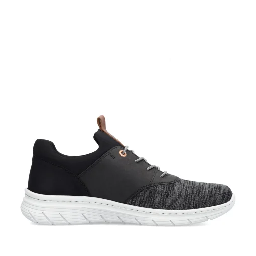 Rieker Herren Slipper graphitschwarz