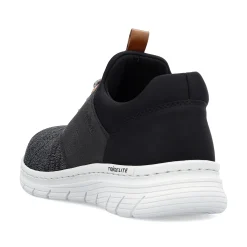 Rieker Herren Slipper graphitschwarz