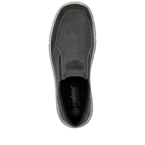 Rieker Herren Slipper graphitgrau