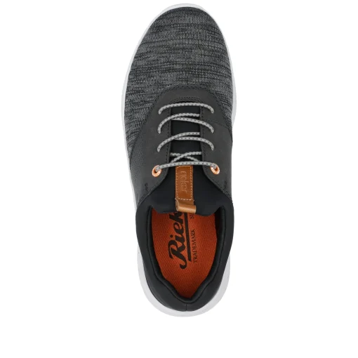 Rieker Herren Slipper graphitschwarz