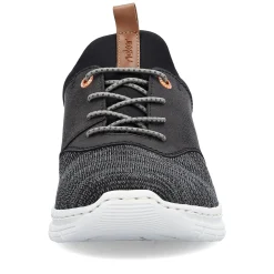 Rieker Herren Slipper graphitschwarz