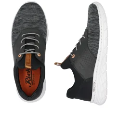 Rieker Herren Slipper graphitschwarz
