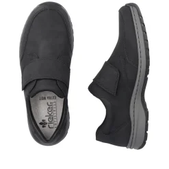 Rieker Herren Slipper graphitschwarz