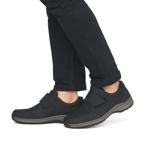 Rieker Herren Slipper graphitschwarz