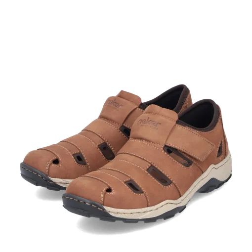 Rieker Herren Slipper holzbraun