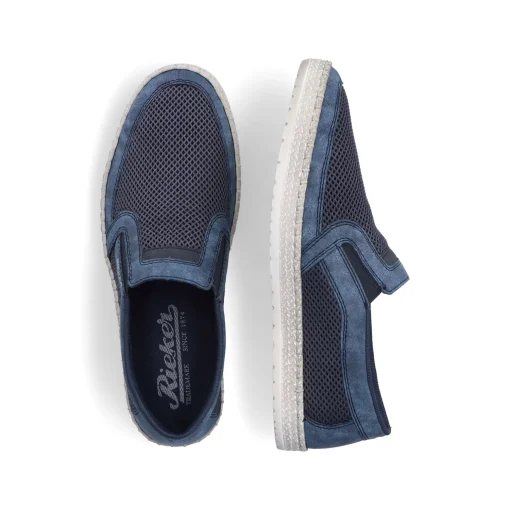 Rieker Herren Slipper meeresblau