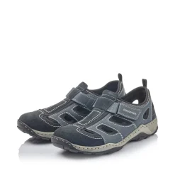 Rieker Herren Slipper ozeanblau