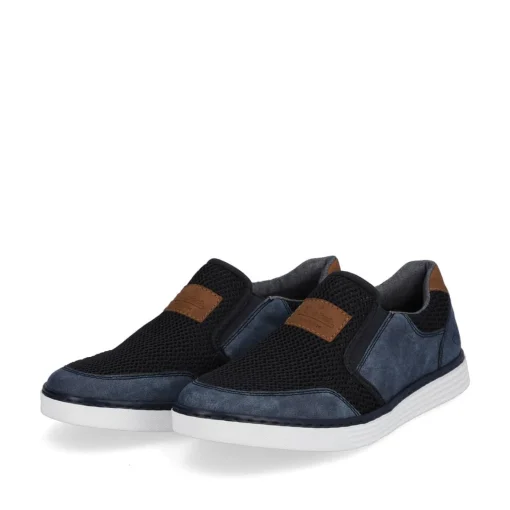 Rieker Herren Slipper ozeanblau