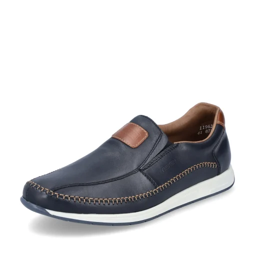 Rieker Herren Slipper ozeanblau