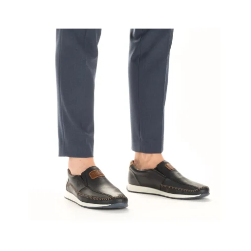 Rieker Herren Slipper ozeanblau