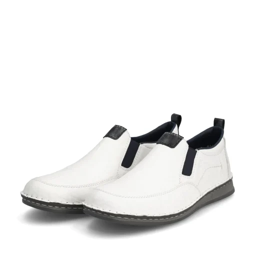 Rieker Herren Slipper schneeweiss