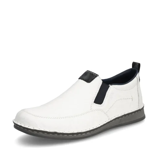 Rieker Herren Slipper schneeweiss