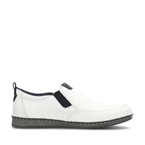 Rieker Herren Slipper schneeweiss