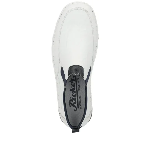 Rieker Herren Slipper schneeweiss