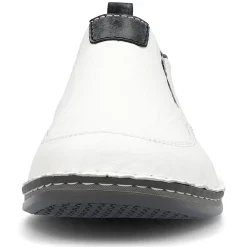 Rieker Herren Slipper schneeweiss