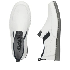 Rieker Herren Slipper schneeweiss