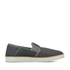 Rieker Herren Slipper steingrau