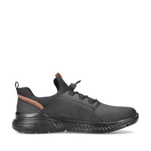 Rieker Herren Slipper tiefschwarz